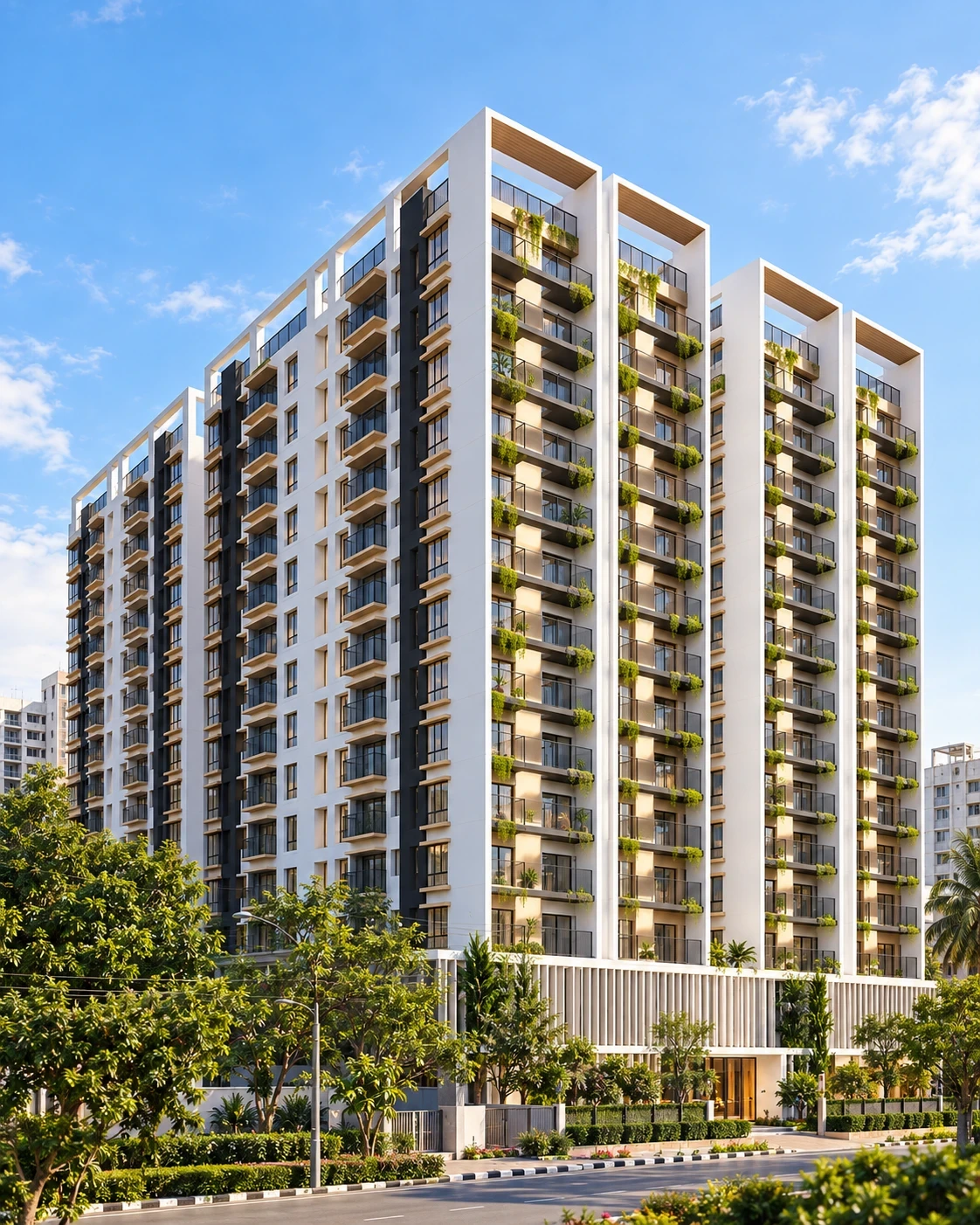 A fourteen-storey DDN Bluebell tower